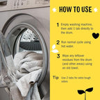 Molly's Suds Washing Machine Cleaner | Removes Odors & Grime from Front & Top Loader Machines, Including HE (Citrus - 10 Tablets)