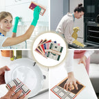 6 Packs Swedish Kitchen Dish Cloths - Reusable Paper Towels for Counters & Dishes - Eco-Friendly Cellulose Sponge Cloth - Assorted (US Dollar)