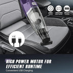 Handheld Vacuum Cordless – Car Vac Portable with 8KPA & Multi Accessories & Low Noise, Lightweight Hand Held Vacuum Cordless Rechargeable for Car/Home/Dust/Pet Hair, Mine Portable Vacuum