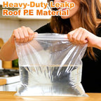 6 Pack No Scrub Oven Rack Cleaning Bags - Reusable Leakproof Soaking PE Bags, No Messy Hands for Grill Grates/BBQ Racks, No Cleaner Included
