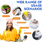 Lallisa 24 Pcs Scrub Brush for Cleaning with Handle Comfortable to Grip Heavy-Duty Flexible Stiff Bristles Scrubber Brushes Bulk for Shower Bathroom Carpet Kitchen Floor Tiles (Gray)