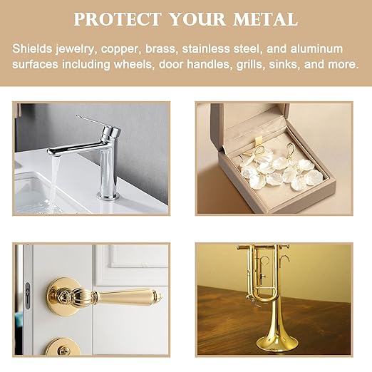 Jewelry Protective Coating, Clear Polish Sealant for Metal and Stone, Anti-Tarnish Shield