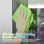 HOMEXCEL Green Microfiber Cleaning Cloth 12 Pack, 12.5 x 12.5 inch Microfiber Towels for Cars, Ultra Absorbent Car Washing Cloth, Lint Free Streak Free Cleaning Rags for Car, Kitchen, and Window