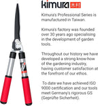 Kimura® Pro Heavy Duty Hedge Shears - Premium Garden Clippers with Patented Gearing Technology, Ultra Lightweight Aluminium Handles, Japanese SK5 Steel Blades, Ideal Shears for Gardening - 22" Trimmer