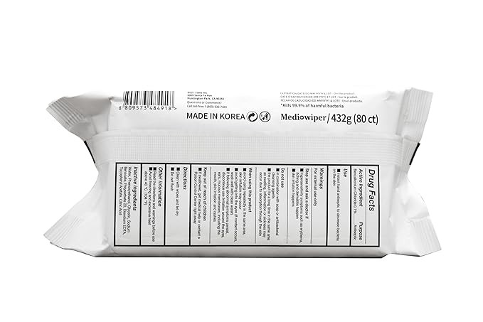 80Count, Alcohol-Free Sanitizing Wipes, Antibacterial Wet Wipe, Travel Hand Sanitizer (80 Count)