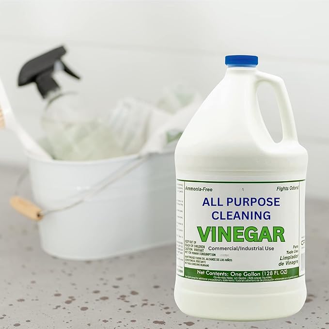 (4 Gallons) All Purpose Cleaning Vinegar, 5% Acidity | Multi-Purpose Household Surface Cleaner, Safe for Laundry, Effective Deodorizer, Ready to Use (4 Jugs of 1 Gallon)