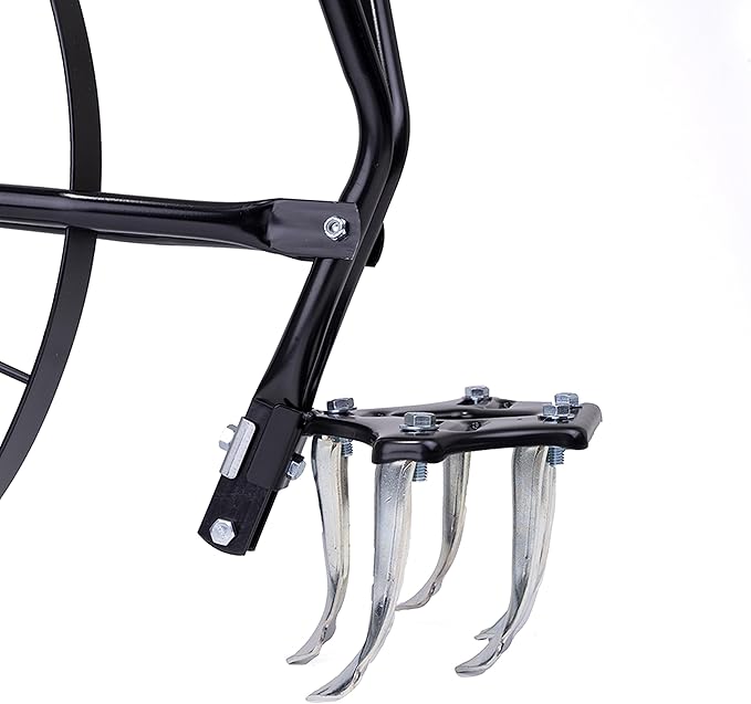 EarthWay 6500 High Wheel Tubular High Wheel Cultivator with Comfort Handle with 3- Position Adjustable, Quick Change Implements, and 24 Inch Steel Wheel