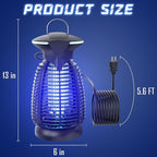 Bug Zapper Outdoor for Mosquito Flies - Electric 4000V Powerful Bug Zappers Indoor Waterproof Insect Killer Trap Lamp with LED Light for Patio Backyard Porch Garage & Home