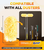 30 Count Heavy Duty Duster Refills for Swiffer, Multisurface 360° Larger Size Dusters with 4X Microfibers, Unscented Disposable Dusters for Cleaning Home, Blinds, Fans, Corners (Only Duster)