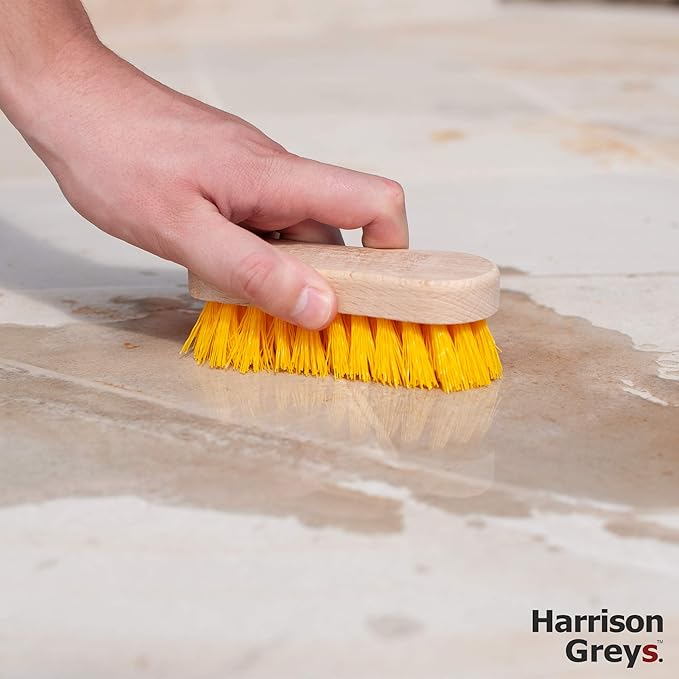 Stiff Bristle Brush - Scrub Brush for Deep Cleaning, Hand Brush with Hard Bristles, Utility Nylon Brush for Indoor and Outdoor, Wooden Boot Hand Scrubber, Scrubbing Brush Heavy Duty