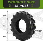 2 PCS 4.80/4.00-8 Tires, 4.80x4.00-8" Tubeless Turf Lawn Garden Tires for Tractor Tillers Golf Cart Most Garden Lawn Mower Tires