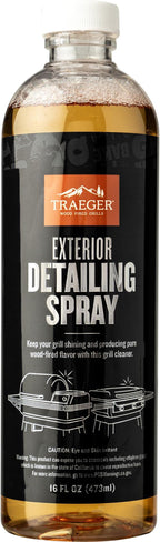 Traeger Grills Deep Cleaning Kit - Exterior Detailing Spray (16oz), Foaming Degreaser (16oz), Grill Scraper & Pad, Microfiber Towels, Nitrile Gloves - Tools for cleaning Grill, Smoker, Oven, Griddle