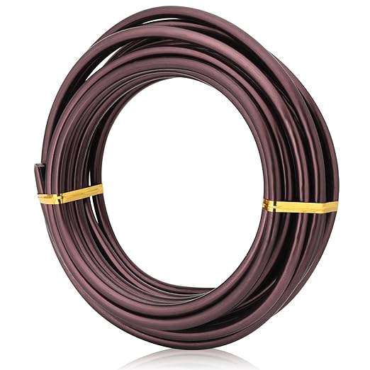 Bronze-5.0mm/4gauge-Anodized Aluminum Bonsai Training Wire 250g Large Roll,Many Size to Choose,KSVZS Bendable Metal Wire for Crafts,Sculpting,Armature and Daily Use,Necessities for Family