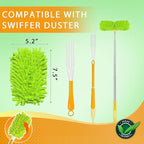 Reusable Duster Refill Compatible with Swiffer Hand Duster - Microfiber Ceiling Fan Duster for Swiffer Dusters Extended Handle - 360 Heavy Duty Dusters Refills, 4 Pack(Handle is Not Included)