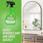 Glass Cleaner Spray,Window cleaner,Mirror cleaner- Streak-Free & Fast Drying Formula for Windows, Mirrors & Shower Doors | Ammonia-Free, 17oz (Pack of 2) | Eco-Friendly Vinegar Power