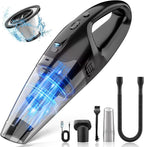 Handheld Vacuum Cordless Rechargeable, Car Vacuum Cleaner with LED, USB Charge, 1.65LBs Hand Vacuum Cordless, for Car/Home/Pet