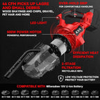 KXX Cordless Vacuum for Milwaukee M18 Battery, 5 in 1 Handheld Electric Vacuum Cleaner with 500W Powerful Motor, 46 CFM Portable Hand Vacuum with Filtration HEPA for Floor, Carpet, Car (Tool Only)