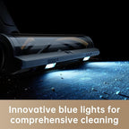 DREAME R20 Cordless Vacuum Cleaner with Dual Brush Head, Smart Stick Vacuum for Home, 190AW Powerful Suction, Up to 90 Mins, Blue Lights, Lightweight for Hard Floor, Carpet, Pet Hair
