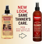 Tanner's Preserve Leather Cleaner, Cleans & Restores Finished Leather, Use for Cars & Interiors, Couches & Furniture, Saddles & More, 8 Fl Oz