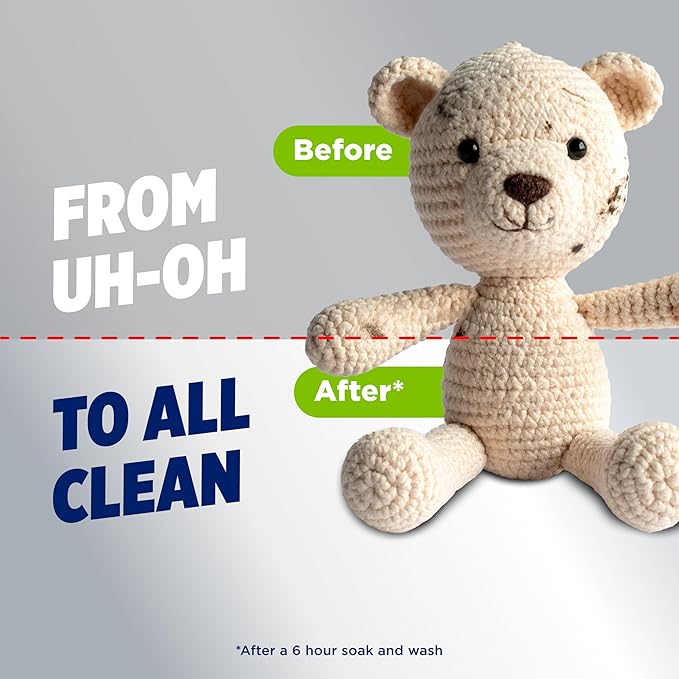 OxiClean Triple Action Free Versatile Stain Remover Powder, Use with Detergent, No Fragrance, No Dyes, No Chlorine, Removes Stains, Brightens Colors and Whites, 4 lbs