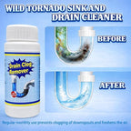 Wild Tornado Pipe Dredge, Powerful Sink and Drain Cleaner Powder, Fast Foaming Drain Cleaner for Kitchen and Pipes Cleaning Tool Clog Remover