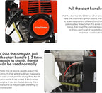 Weed Eater Gas Powered 52cc - 2 Cycle, 5 in 1 Grass Trimmer, Gas Hedge Trimmer, String Trimmer, Brush Cutter, Pole Saw with Extension Pole, Multi Functionallandscaping Tools & Equipmen Red
