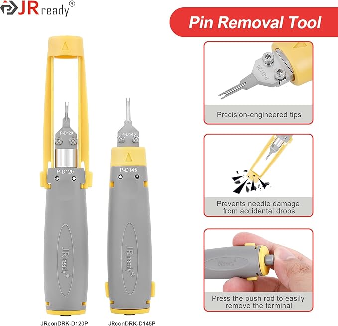 JRready ST6544 Micro-fit 3.0 4pin 6pin Connector Kit Crimper Pin Removal Tool Electrical Power Wire Crimps Contact 20-24AWG Standard Molex 3.0mm Pitch Connectors