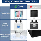 Mavivegue Book Shelf, 18 Cube Storage Organizer, DIY Bookcase, Metal Cube Bookshelf, Tall Book case for Bedroom, Living Room, Office, Closet Storage Organizer, Black Cubicle Storage Rack-White