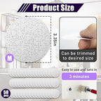 50 Pcs Drywall Anchor Repair Kit Solve Loose Wall Plugs Fast - Ideal for Curtain Rails, Towel Racks, Toilet Paper Holders and More Anchor Hole Patch (3.35 in)