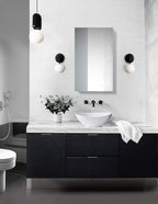 Krugg Medicine Cabinet | Recess or Surface Mount | Blum Hinge 170 Degree Soft Close | (18" x30)