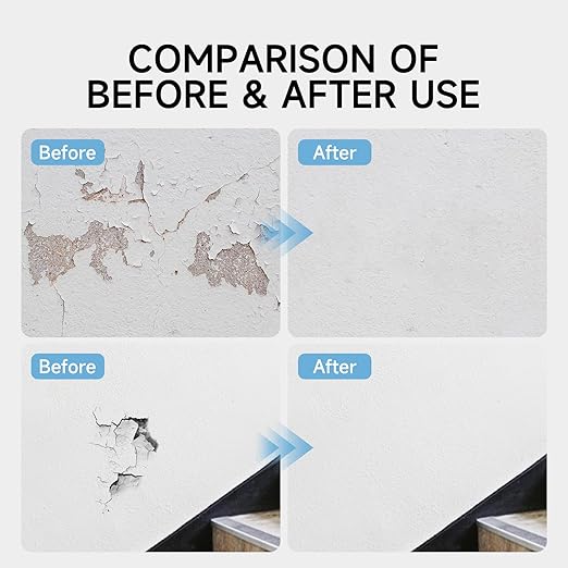 Drywall Repair Kit - Wall Patch & Spackle Paste with Scraper - Quick & Easy Wall Mending Solution - White Repair Putty (32oz/1KG)