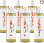 THE CLEAN PEOPLE Liquid Dish Soap - Clean, Simple Ingredients - Extra Scrubbing Power (Citrus Clove Scent) 12 fl. oz (6 Pack)