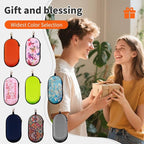 Double Eyeglasses Case, Hard Shell Dual Sunglasses Organizer with Zipper Clip Travel Glasses Storage for Women Men