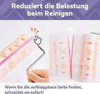 Jumbo Lint Roller,Large Lint Rollers for Pet Hair Extra Sticky Clothes - Ideal for Floors & Carpets, & Debris Removal 50-Sheets 2-Pack with Storage Tray