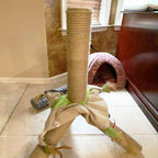 Natural Jute Rope Hemp Rope (6 mm x 165 ft) Strong Jute Twine for DIY Crafts, Cat Scratch Post, Gardening, Decorating