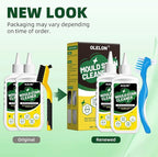 2 Pcs Household Stain Remover Gel, Washing Machine Cleaner with Brush, Stain Remover Gel for Tile Grout Washer Cleaner, Wall, Sealant, Glass, Kitchen, Sinks