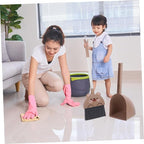 Broom and Dustpan Set for Boys and Girls Boy Girl Cleaning Tools Set Dustpan and Brush and Cleaning Accessories Safe Household Tools