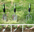 SZHDXSY,Garden Tools Set 3 Pack Garden Hand Shovels Garden Trowels , Included Trowel, Transplant Trowel and Cultivator Hand Rake,Durable Garden Hand Tools ,with Ergonomic Rubberized Non-Slip Grip,