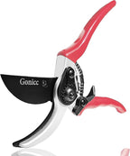 gonicc 8" Professional Sharp Bypass Pruning Shears (GPPS-1002), Tree Trimmers Secateurs,Hand Pruner, Garden Shears,Clippers For The Garden, Bonsai Scissors, Loppers
