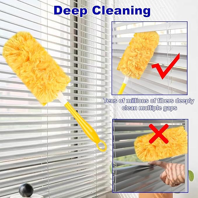 36-Pack Duster Refill Compatible with Swiffer Duster 360 Degree Disposable Heavy Duty Dusters with Handle for Cleaning