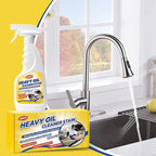 Heavy Oil Cleaner Stain - Effective Multi-Purpose Cleaner 17.6 oz, Includes Spray Bottle & Towel for Cleaning Kitchen, Oven, Stove, Range Hood, Sink