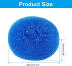 15 Pcs Plastic Dish Scrubbers, Nylon Scouring Pad Mesh Pot Scourers(Blue+Red+Green)