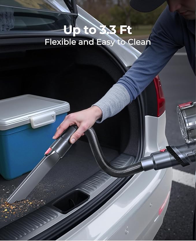 Cordless Vacuum Cleaner 580W/48Kpa, Stick Vacuum Cleaners 65 Mins Max Runtime with Charging Dock, Self-Standing Handheld Vacuum with Touch Display, 6-in-1 Vacuum Cleaner for Carpet/Hard Floor/Pet Hair