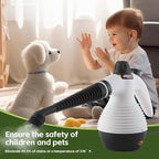 Handheld Steam Cleaner,Steam Mop with Detachable Handheld Steam Cleaner,350ml 1050W Floor Steamer Cleaner for Home with 16 Accessory Kit, Multi-Purpose Steamer for Cleaning Floor, Tile, Windows, Couch