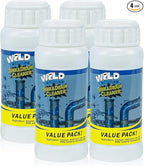 4Pcs Wild Tornado Pipe Dredge, Powerful Sink and Drain Cleaner Powder, Quick Foaming Drain Cleaner for Kitchen, Bathroom & Toilet Pipes