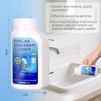 Pipeline Dredging Agent Sink Drain Cleaner - Powerful Quick Cleaning Drain Toilet Cleaner Tool, Unclog Toilet Clog And Kitchen Sink Pipe Unblocker Powder (2pc)