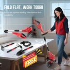Cordless Tiller Cultivator Compatible with Milwaukee 18V Battery(Tool Only), Folding Electric Rototiller for Garden with 40 Steel Tines 310RPM, 9.1in Tilling Width and 6.3in Depth