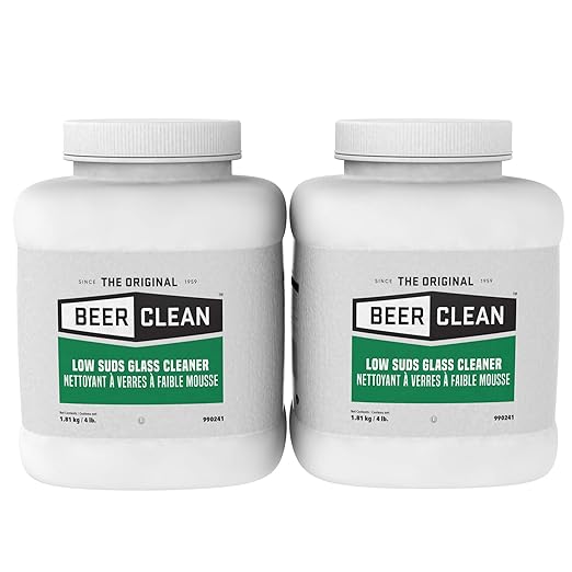 Diversey - 990241 Beer Clean Low Suds Glass Cleaner (4-Pound, 2-Pack)