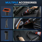 THINKWORK 20V Car Vacuum & Air Compressor, Dual Function High Power Handheld Cordless Vacuum with 18000pa Suction Power for Car Cleaning, Household Dust Removal, Inflation