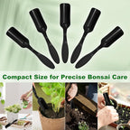 10-Pack Mini Gardening Shovel Spoons, Plastic Garden Soil Scoops for Cultivation Digging Transplanting/Flower Planting/Plant Succulent, Colorful Small Gardening Tools [Black]